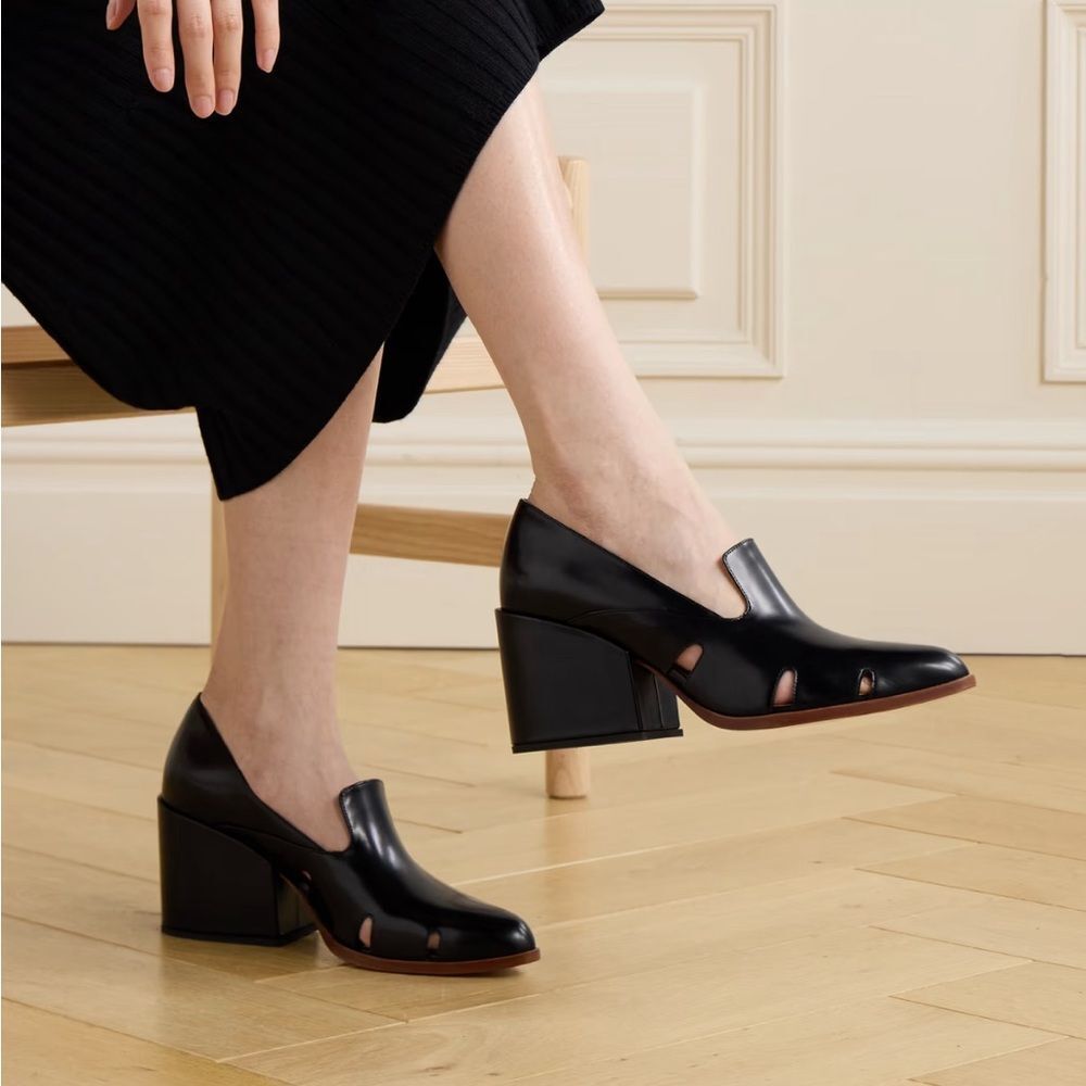 Gabriela Hearst Eliza 80MM Leather Loafers size 39